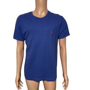 Vintage Polo Ralph Lauren Men’s Blue S Short Sleeve Tee Coral Logo in GUC
